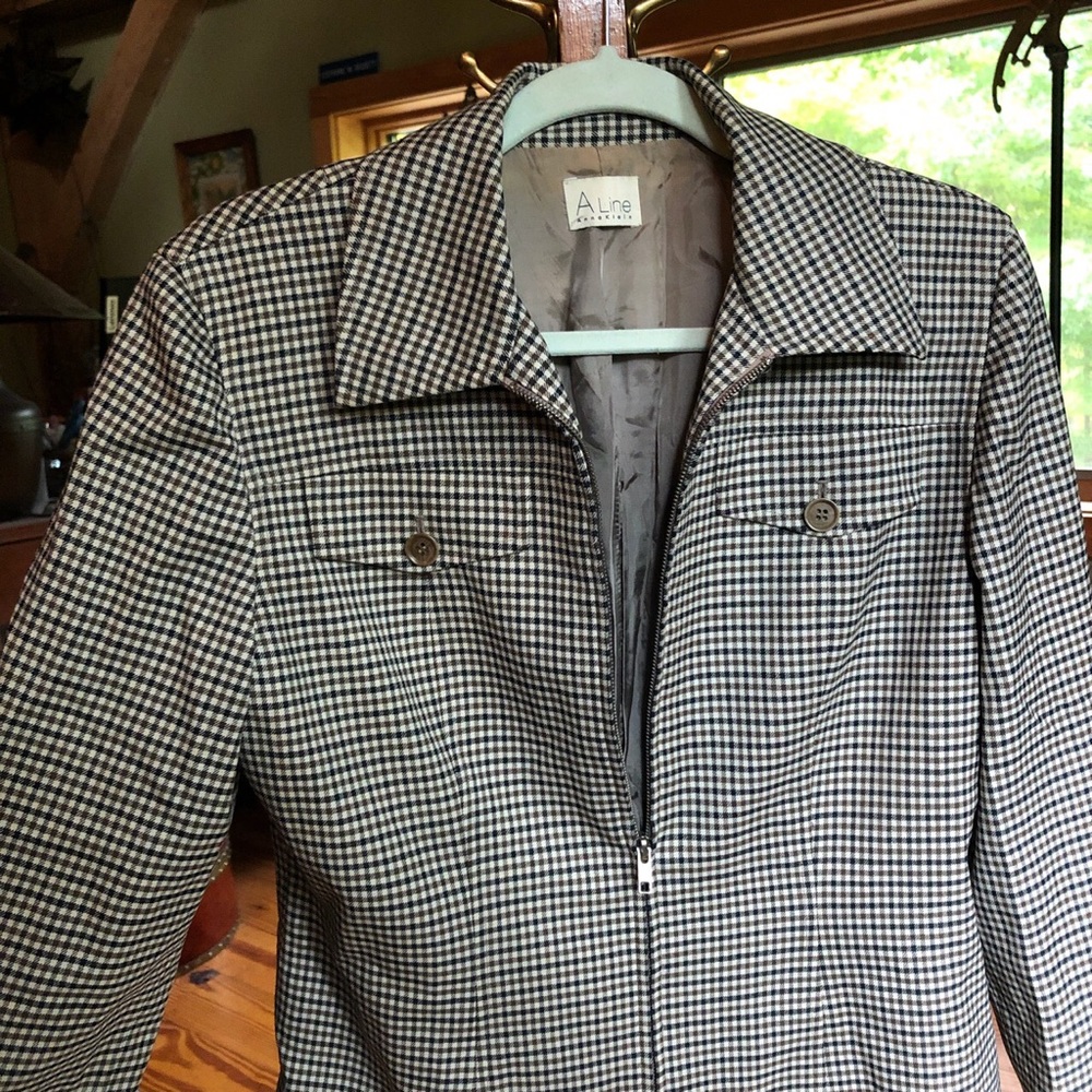 A Line (Anne Klein) zip up blazer
